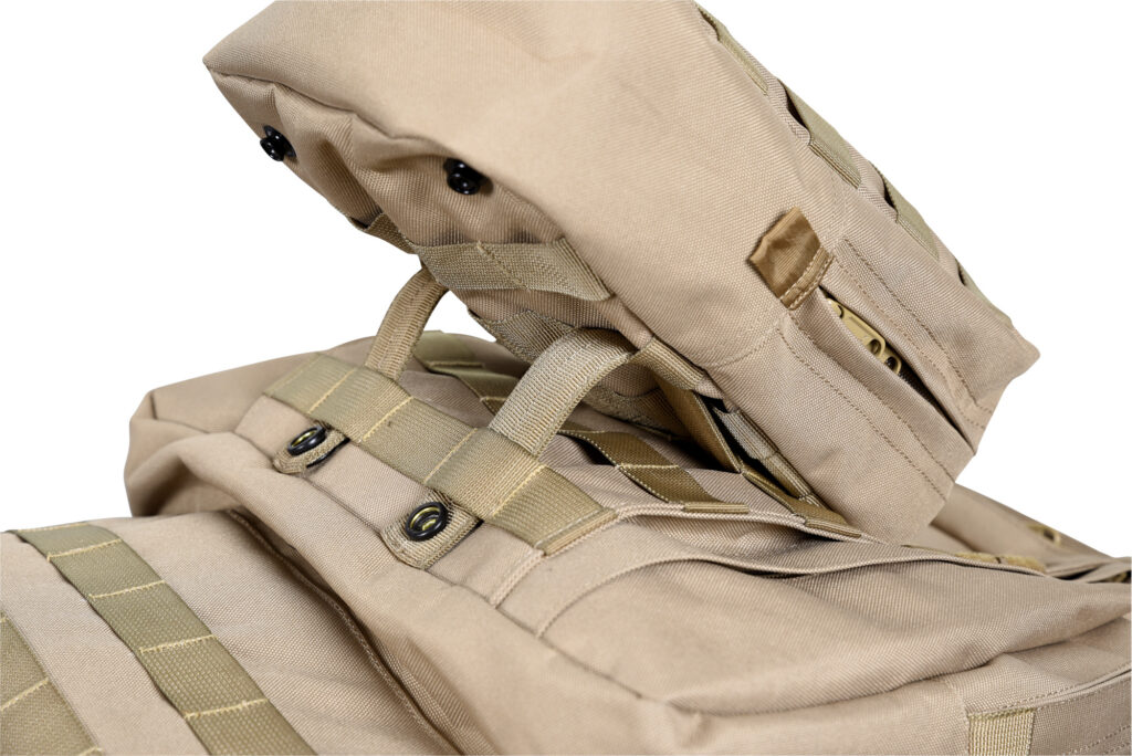 Example of mounting MOLLE pouches, photo NITON999