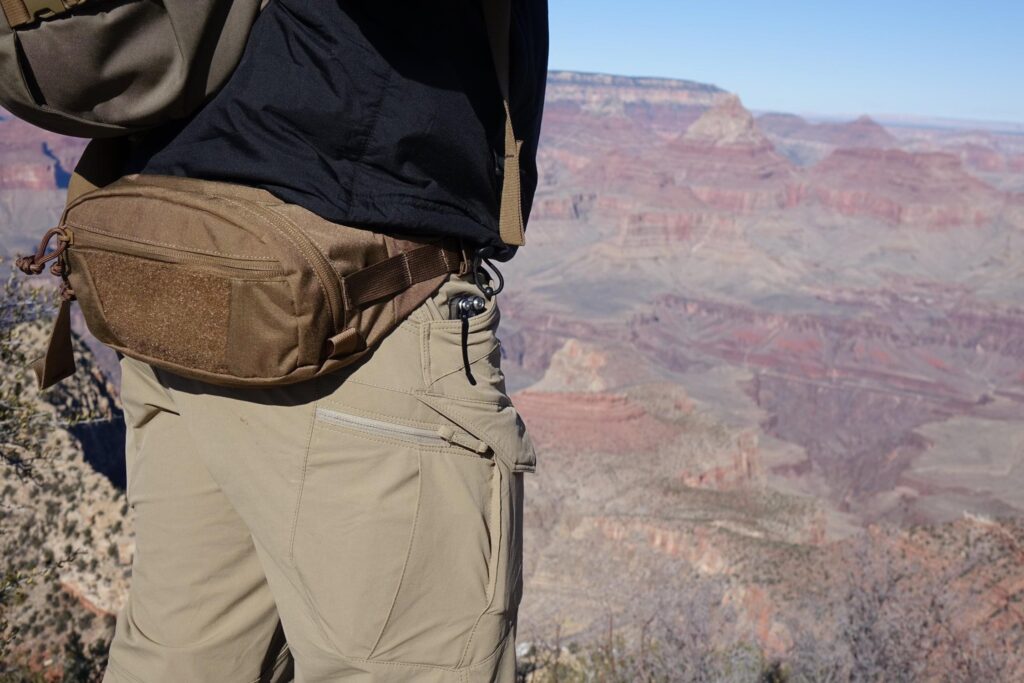 Move the Helikon-Tex Bandicoot to where you like to carry it. Think beyond front, back and crossbody.
