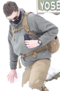 Helikon-Tex Windrunner in winter