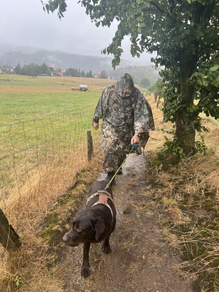 The poncho works as a windbreaker, too