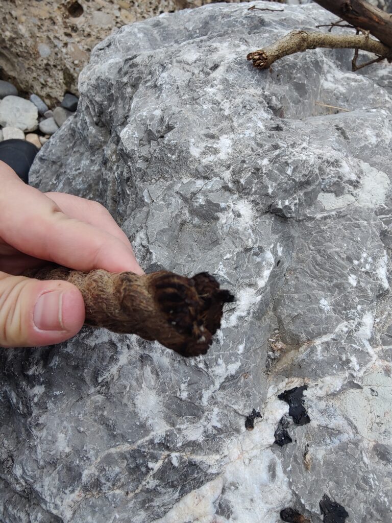 Don't let your extra fatrope lie close to your fire. :-)